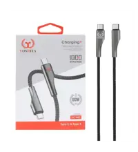 کابل شارژ فست یوشیتا Type-C To Type-C مدل YC-002