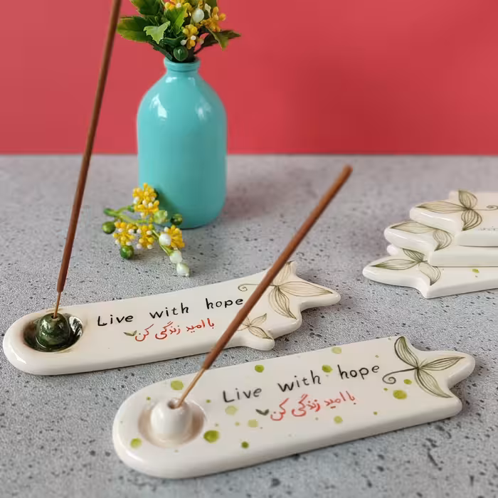 عود سوز سرامیکی طرح  امید