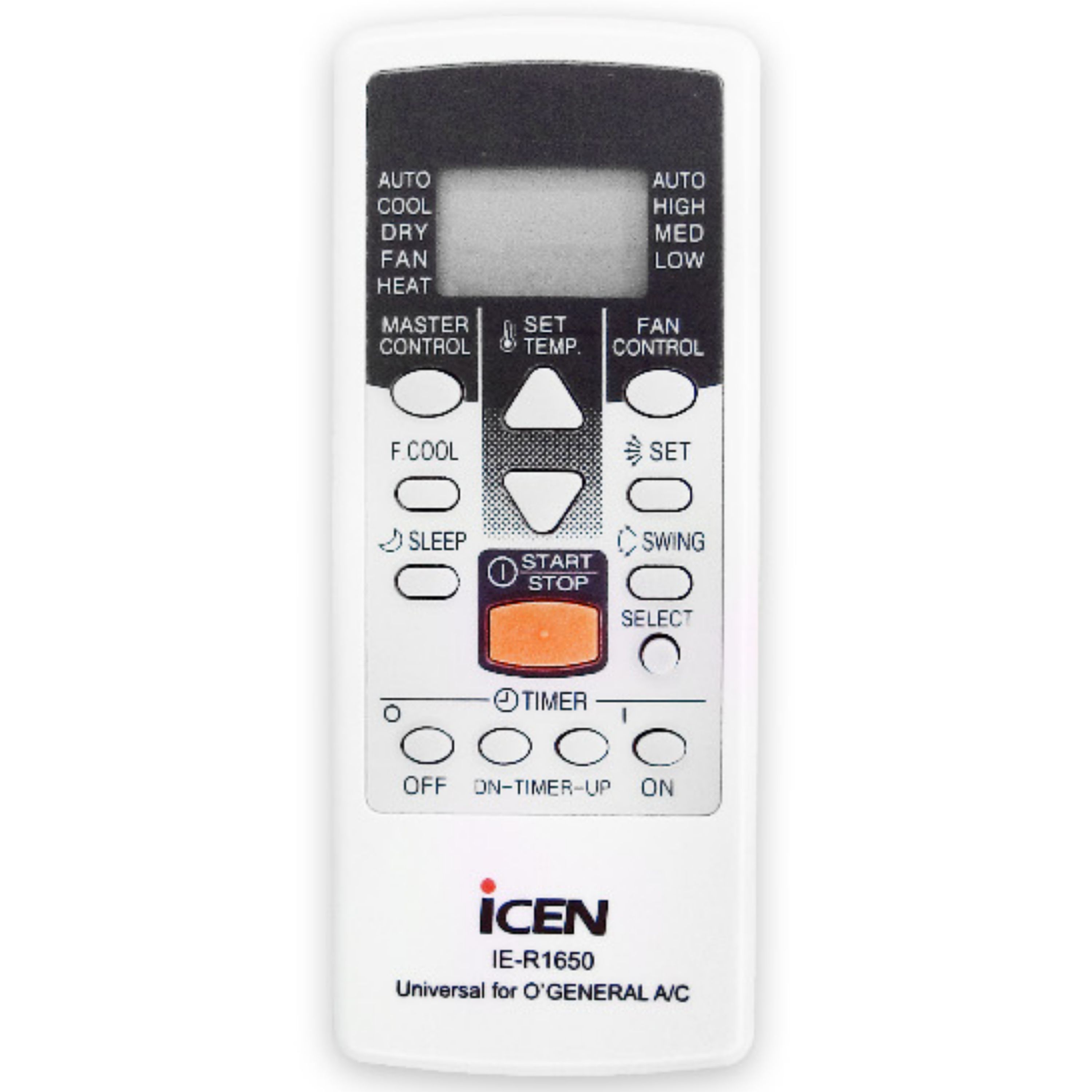 کنترل کولر گازی همه کاره او جنرال آی سن ICEN O GENERAL مدل IE-R1650