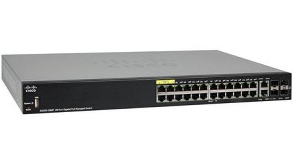 سوئیچ 28 پورت مدیریتی سیسکو مدلSG350-28MP