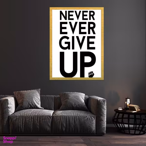 تابلو بکلیت طرح مدرن جمله انگیزشی مدل قاب شاسی T-S10258