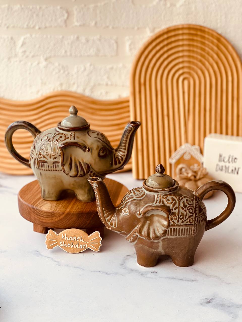 قوری کلکسیونی روستیک طرح فیل