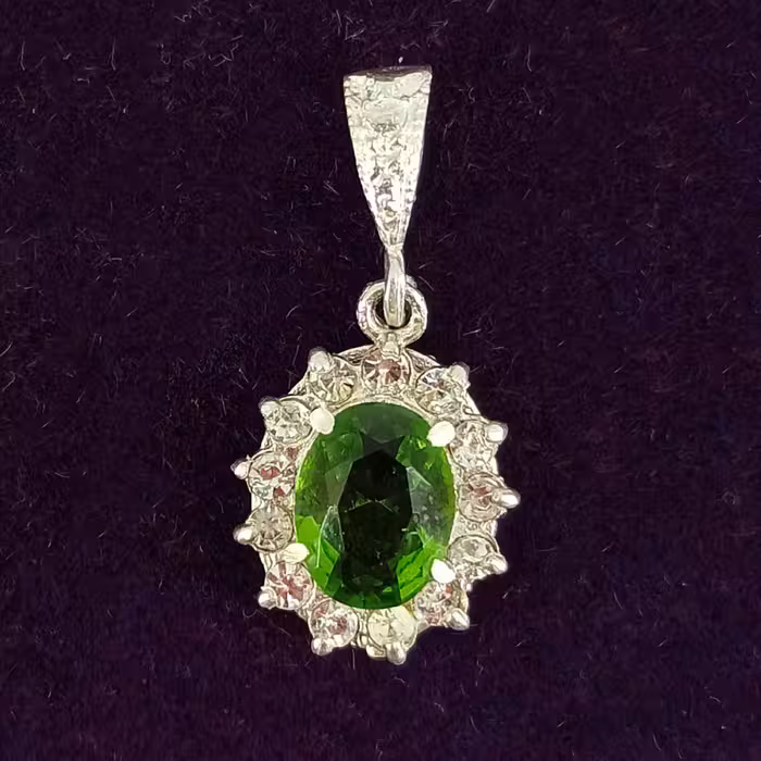 آویز گردنبند نقره زنانه زبرجد،با برند سلین کالا،کد 7639994