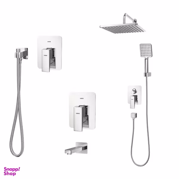 ست شیرآلات کسری مدل دامون توکار مجموعه 6 عددی