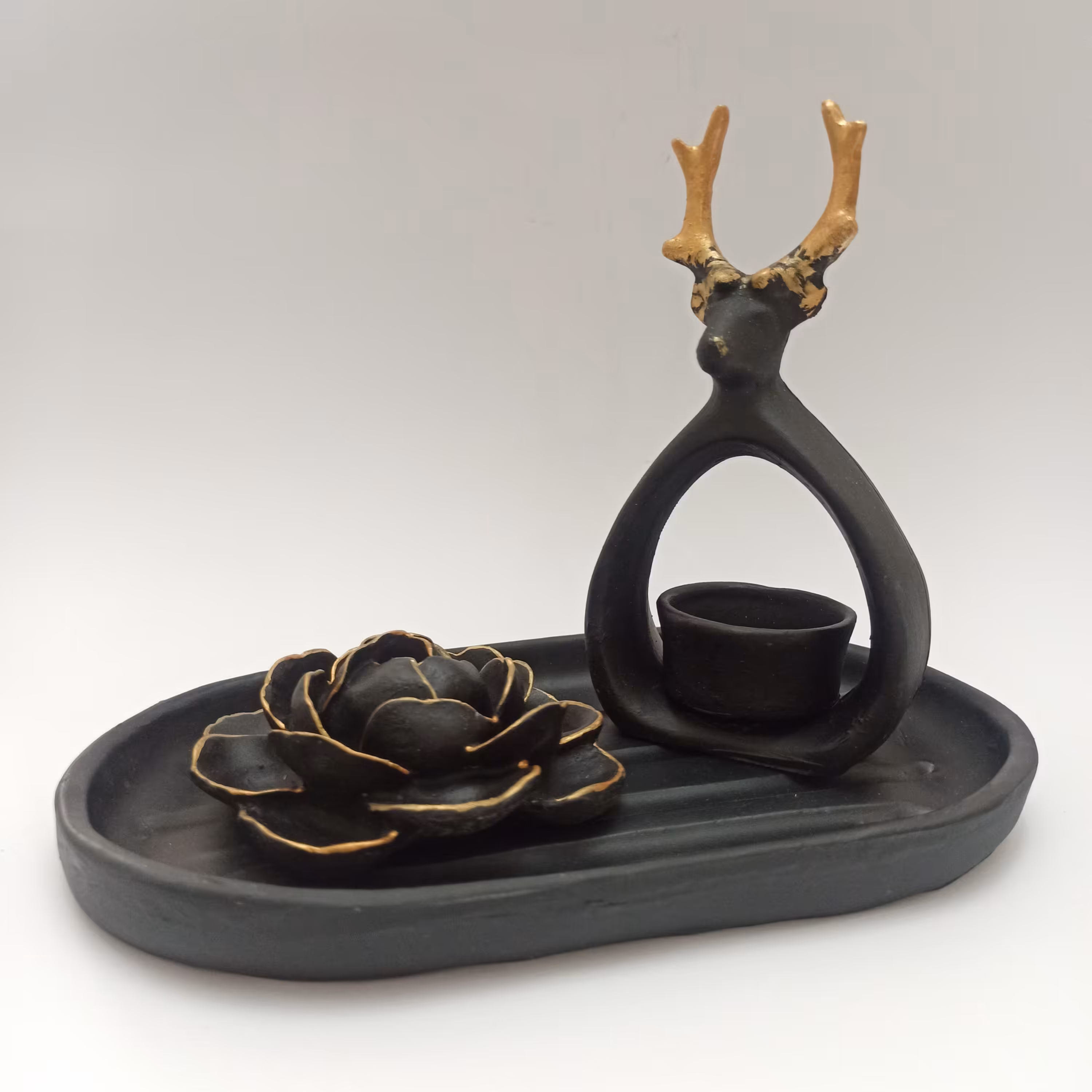 جاعودی طرح گل و جاشمعی مدل وارمر طرح گوزن کد 226