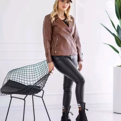 کت بارانی چرم مدل دیلان