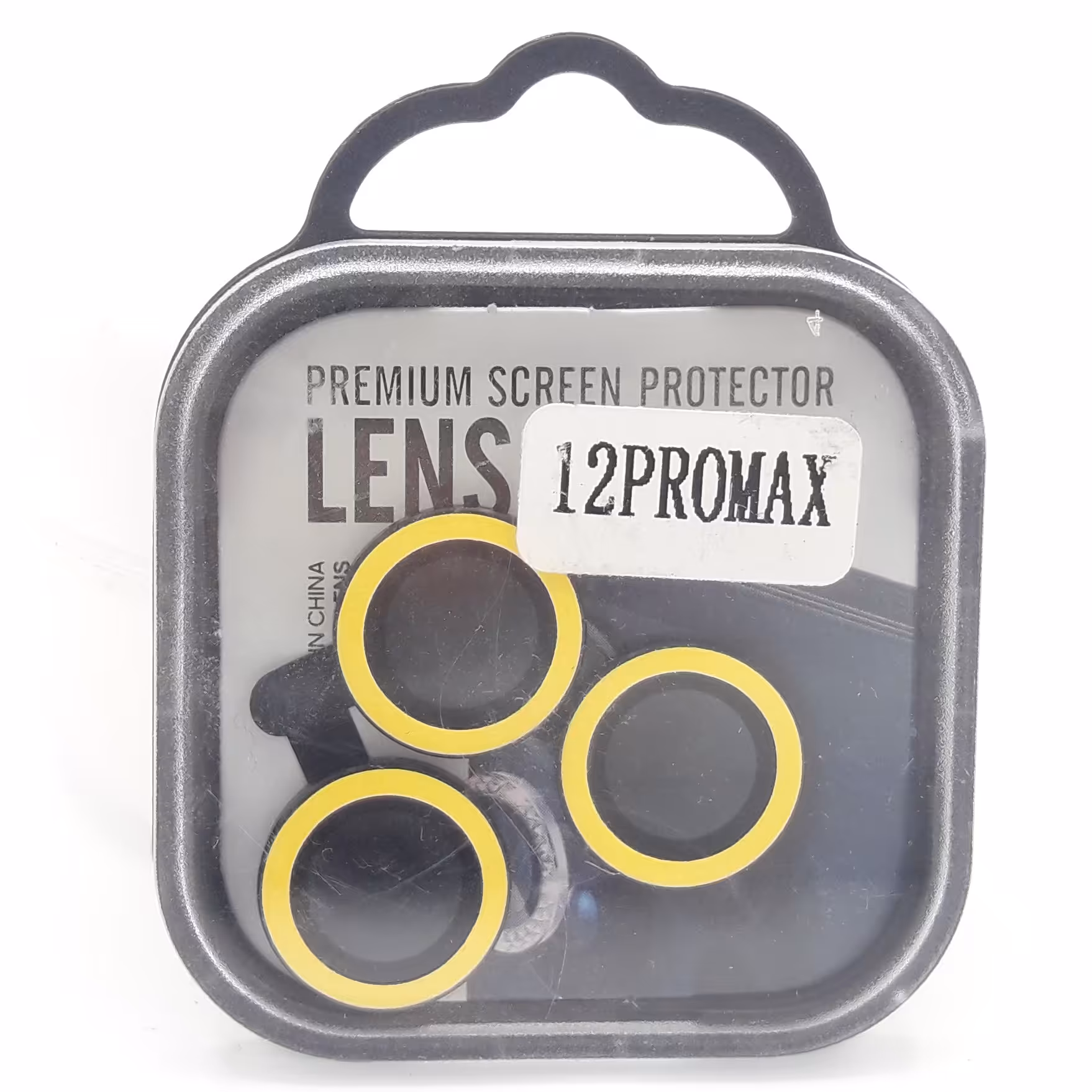 محافظ لنز دوربین شب رنگ آیفون12پرومکس رنگ زرد