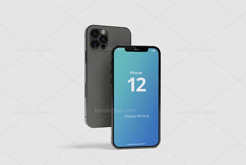 موکاپ گوشی آیفون 12 | گرافیک با طعم تربچه