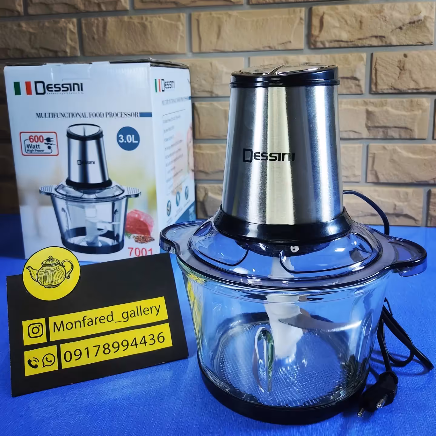 خردکن دسینی ایتالیا

،توان: 600 وات واقعی
، بدنه استیل 
، مخزن شیشه ای
، شفت فلزی
،عملکرد 2 سرعته
،ظرفیت خردکن3 لیتر 
