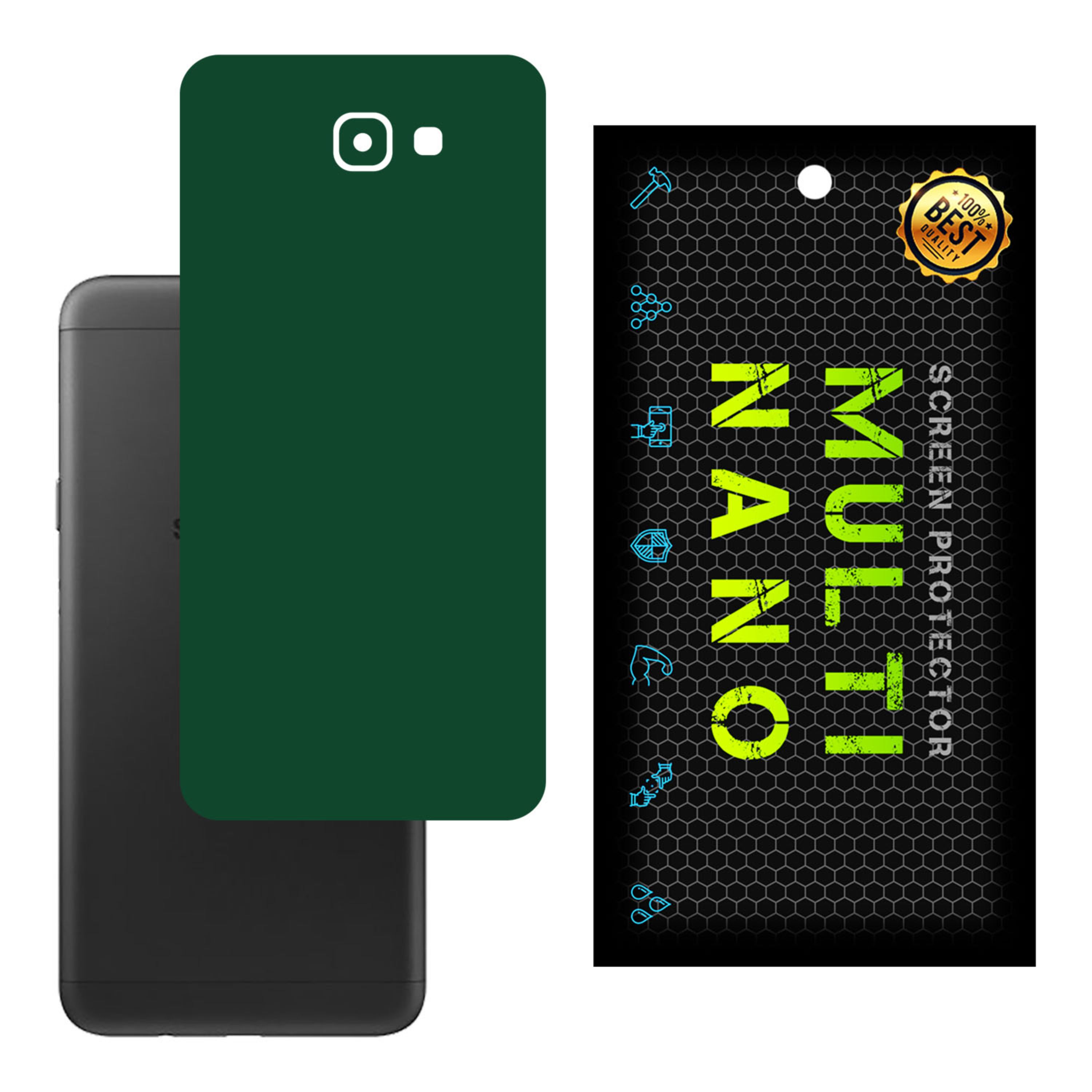برچسب پوششی MultiNano مدل X-F1M-Green برای پشت موبایل سامسونگ J5 Prime
