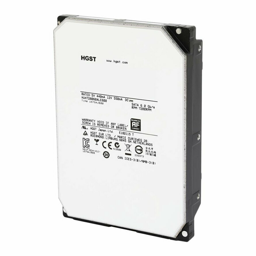 هارد دیسک اینترنال 35 اینچ وسترن دیجیتال HGST Ultrastar He8 0F23269 6TB