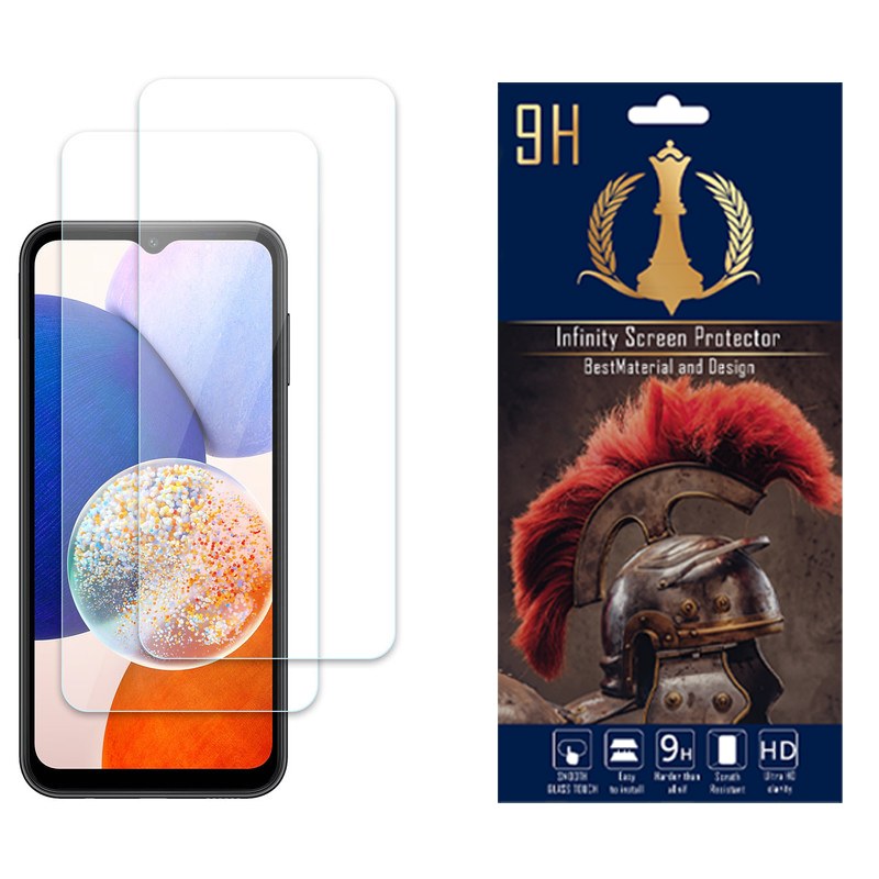 محافظ صفحه نمایش اینفینیتی مناسب برای سامسونگ Galaxy A14بسته دو عددی