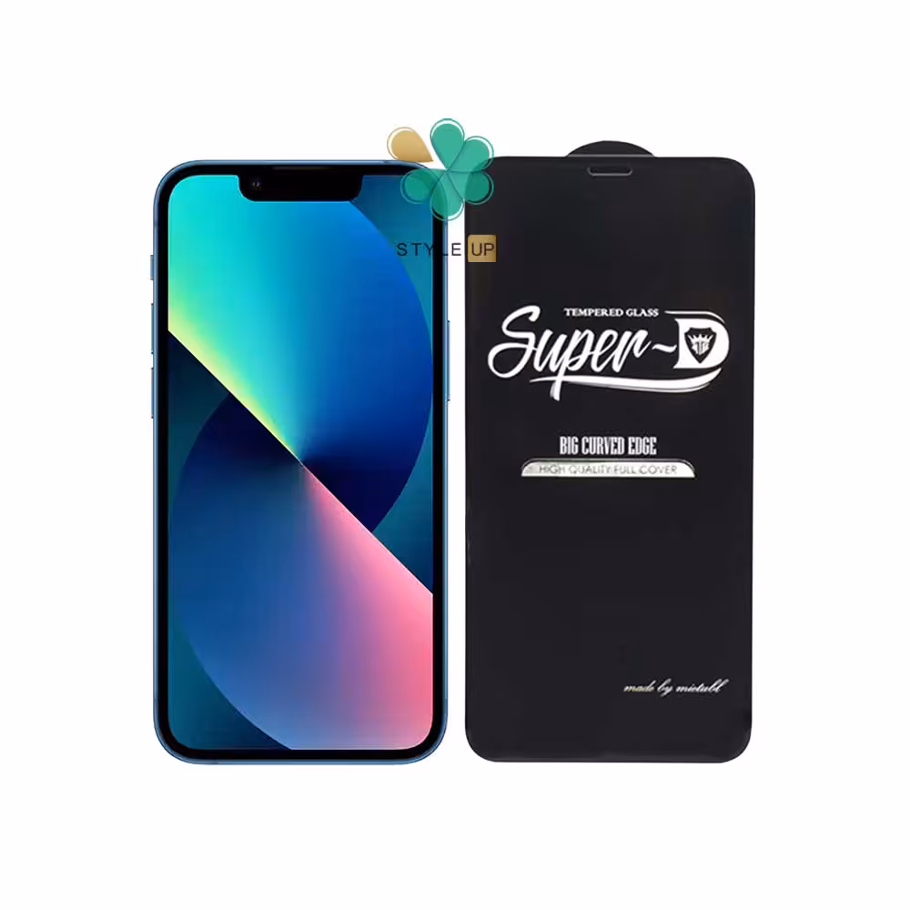 گلس گوشی اپل آیفون Apple iPhone 13 تمام صفحه Super D