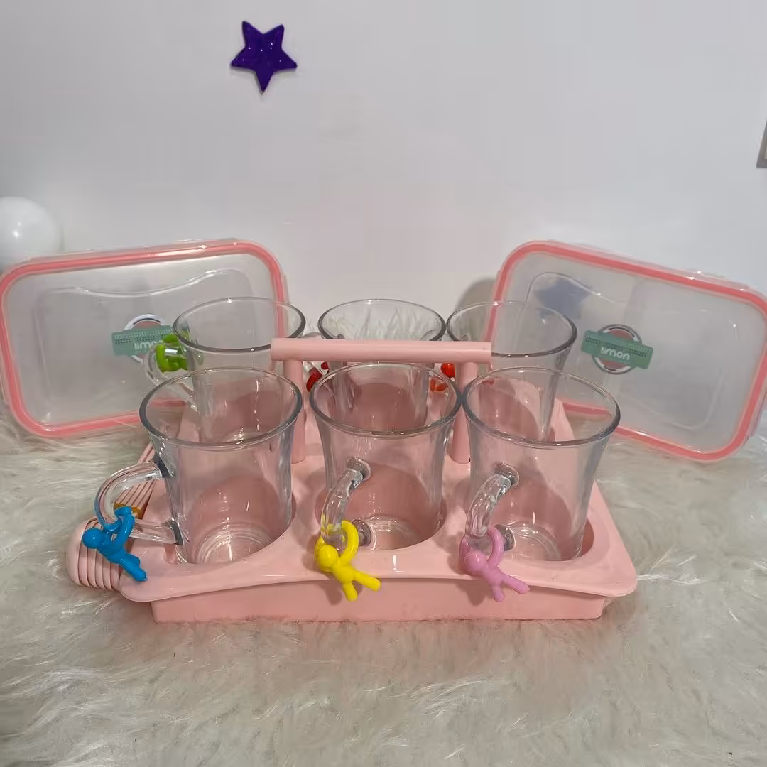 سرویس چایی خوری مسافرتی 6 نفره لیمون