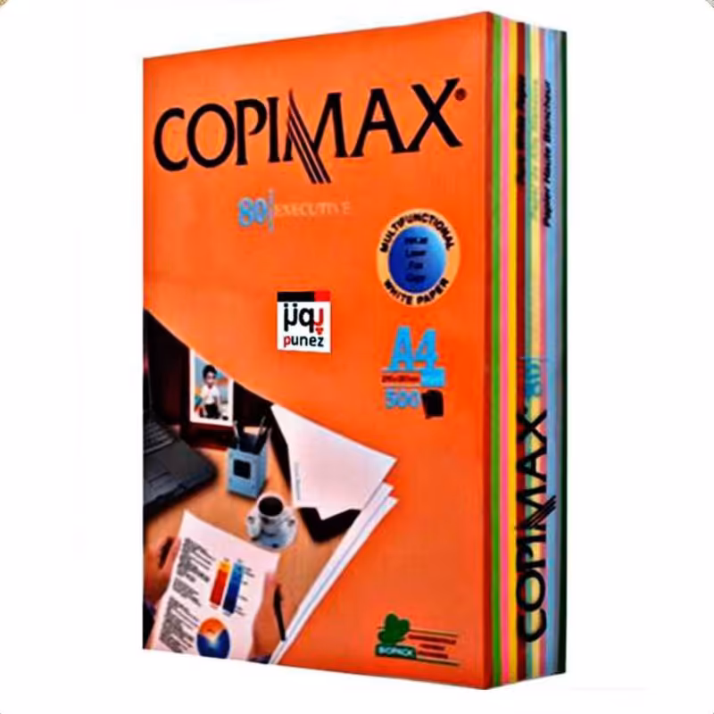 کاغذ A4 رنگی 5رنگ کپی مکس