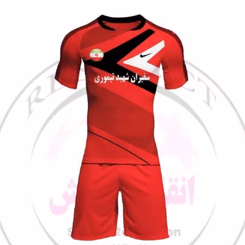 پیراهن و شورت ورزشی کد 128 چاپ جلو و پشت (تک-سفارشی)مشروط به مذاکره قبل از سفارش