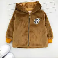 سویشرت تمام خز کلاهدار داخل آستر خارجی اسپرت دختر و پسر سایز 1تا5سال