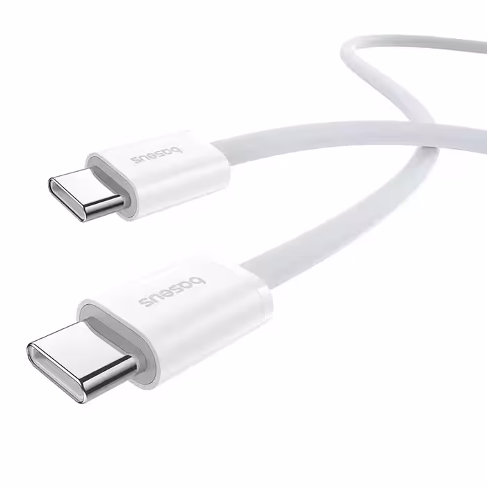 کابل شارژ سریع دوطرفه Baseus Superior Series 2 Type-C به Type-C 30W 1m Moon White