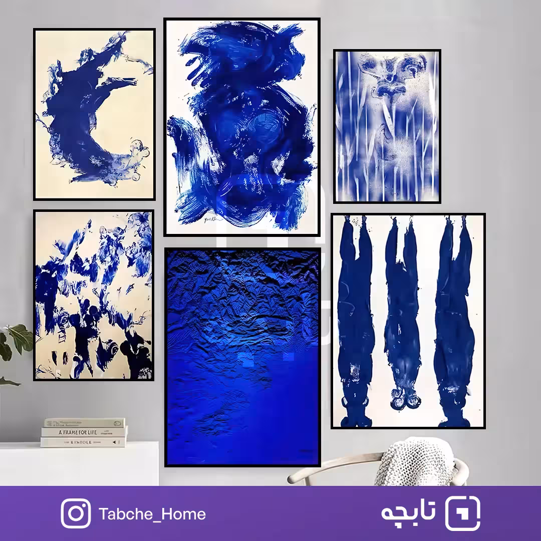 تابلو دیواری طوفان آبی