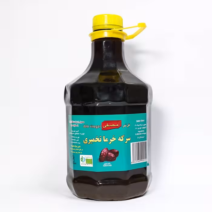 سرکه طبیعی خرما  (تهیه شده به روش تخمیری) 3 لیتر