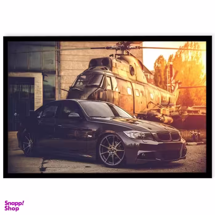 تابلو نوری بکلیت طرح ماشین BMW مدل B-4771