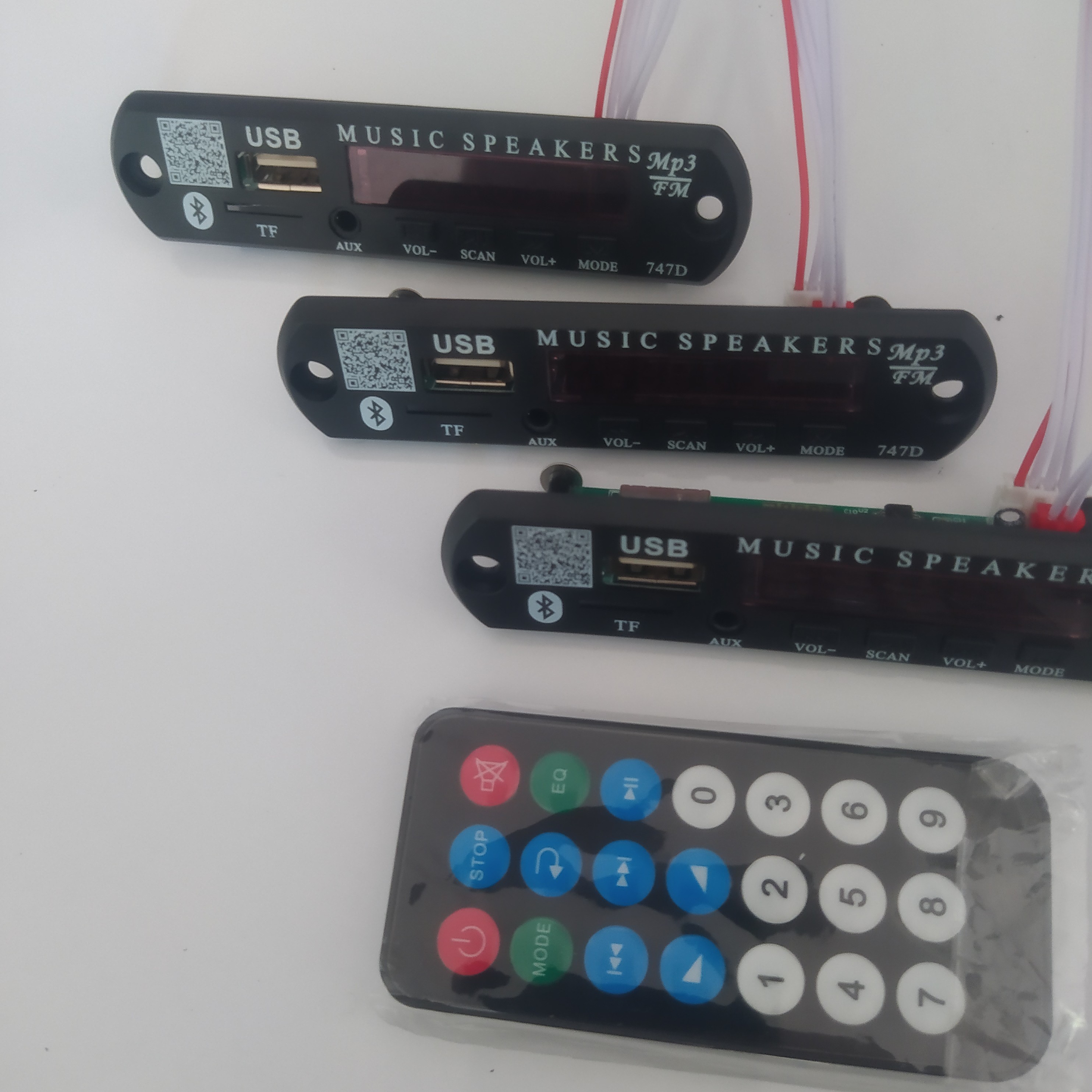 ماژول MP3  رمخور فلش بلوتوث  پکیج 5 عددی