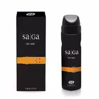 عطر جیبی مردانه عماد آرا مدل ساگا مشکی حجم 30 میلی لیتر