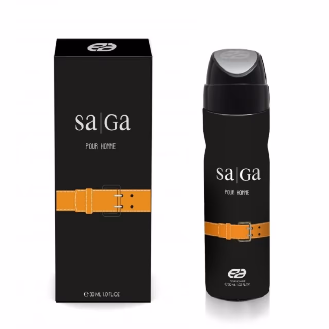 عطر جیبی مردانه عماد آرا مدل ساگا مشکی حجم 30 میلی لیتر