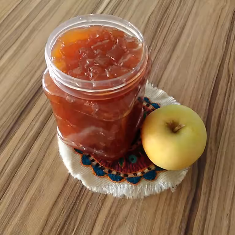 مربای سیب خانگی(470 گرمی)