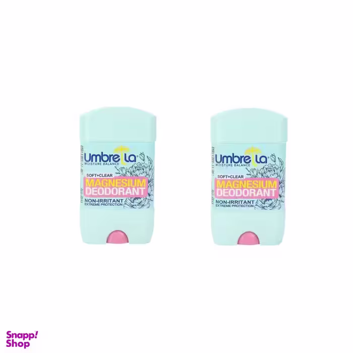 استیک ضد تعریق زنانه آمبرلا (Umbrella) مدل Soft+Clear حجم 75 میلی‌ لیتر مجموعه 2 عددی