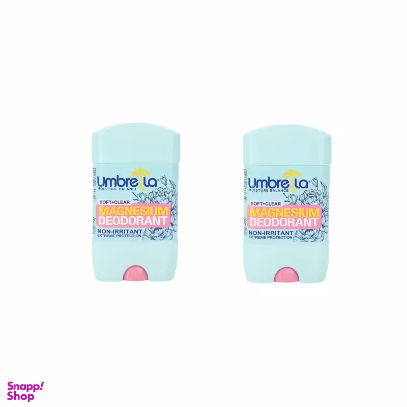 استیک ضد تعریق زنانه آمبرلا (Umbrella) مدل Soft+Clear حجم 75 میلی‌ لیتر مجموعه 2 عددی