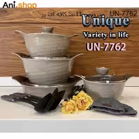 سرویس قابلمه 11 پارچه نسکافه ای رز مدل UN-7762 کد 251