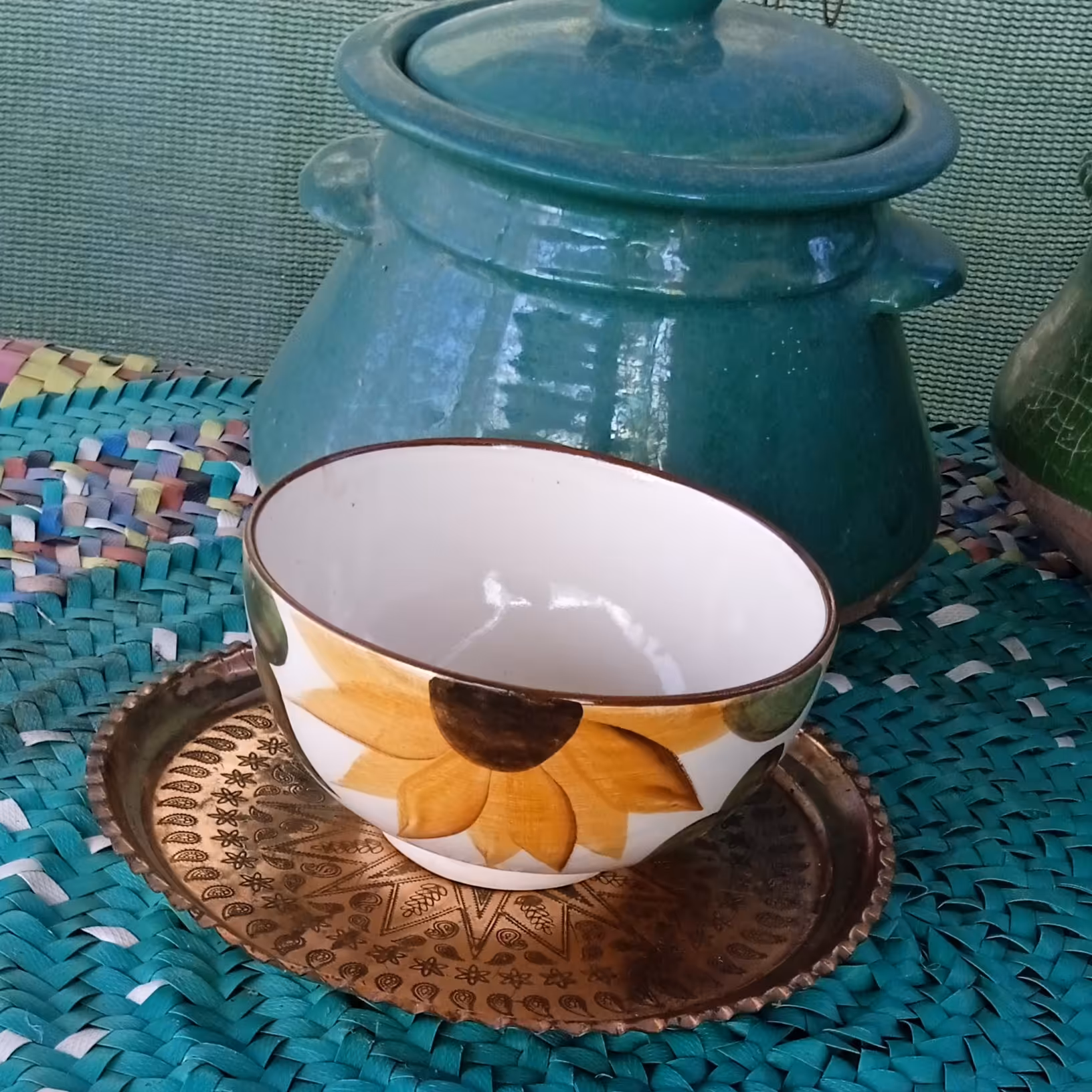 کاسه آبگوشتی آفتابگردون 