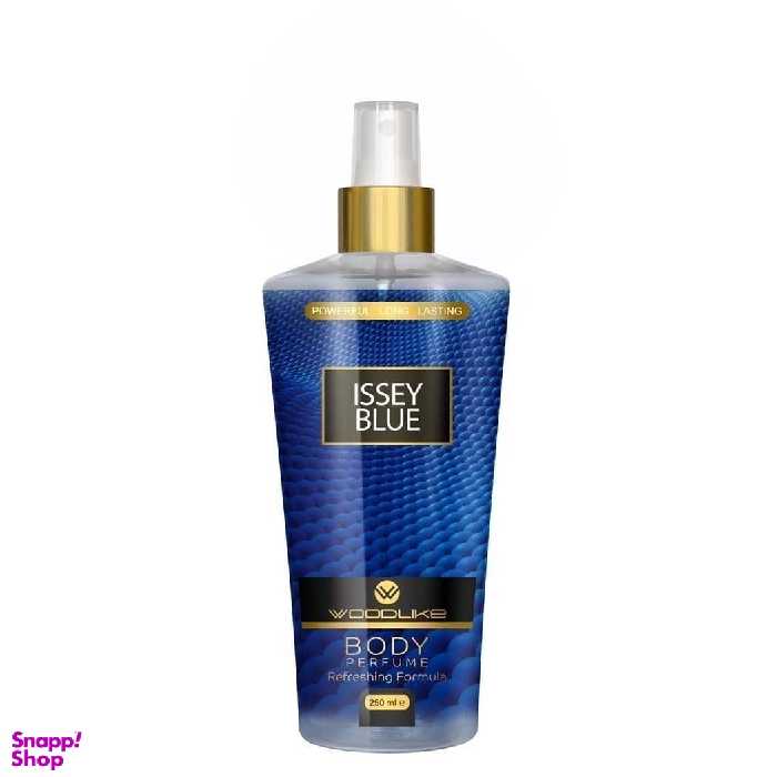 بادی اسپلش مردانه وود لایک مدل آیزی بلو حجم 250 میلی لیتر