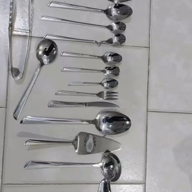 سرویس قاشق وچنگال 24 نفره استیل نگیر یونیک