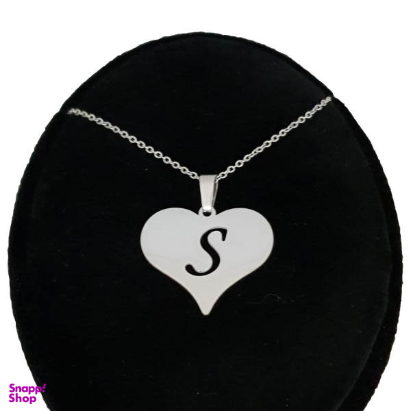 گردنبند نقره طرح حرف S کد ss1