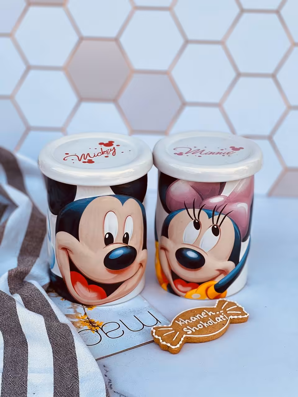 ماگ درب دار دیزنی میکی و مینی