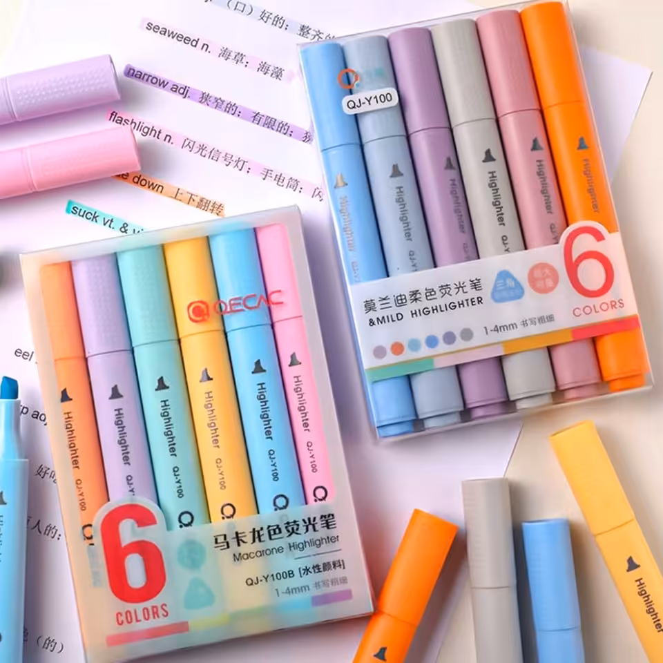 ماژیک هایلایتر 6 عددی 