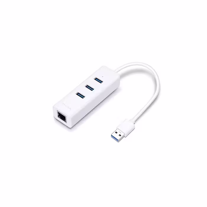 هاب USB 3.0 سه پورت و مبدل شبکه تی پی لینک مدل TPLink UE330