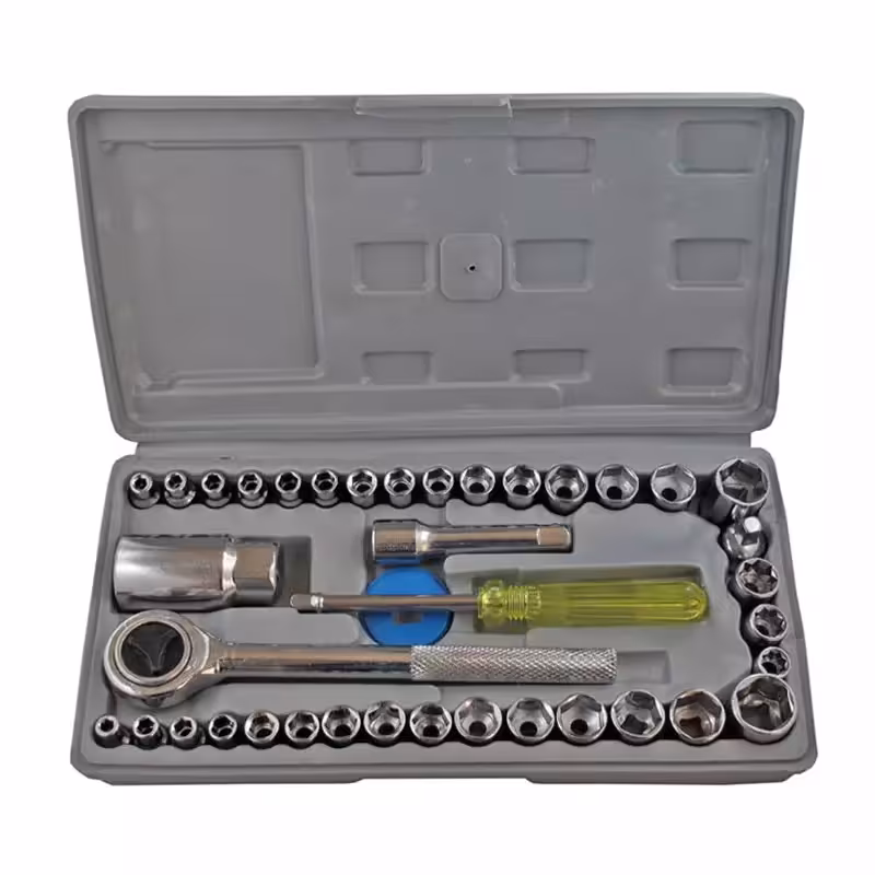 مجموعه 40 عددی آچار بکس و دسته آچار آیوا AIWA