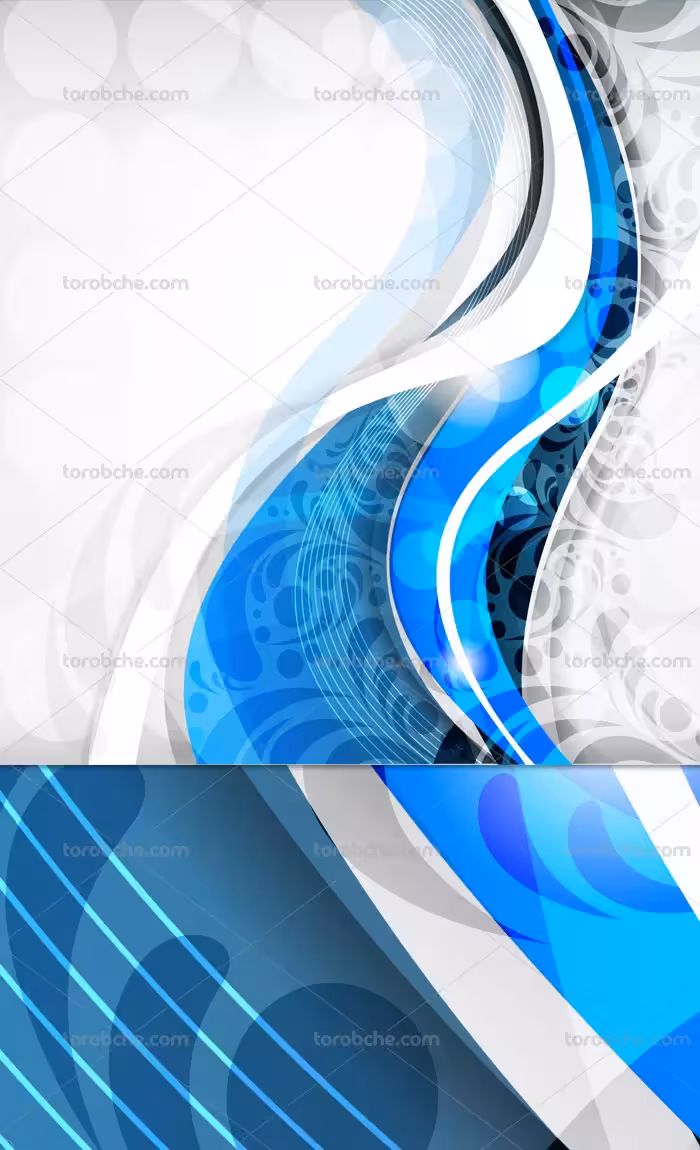 وکتور بکگراند انتزاعی خطوط آبی رنگ | گرافیک با طعم تربچه