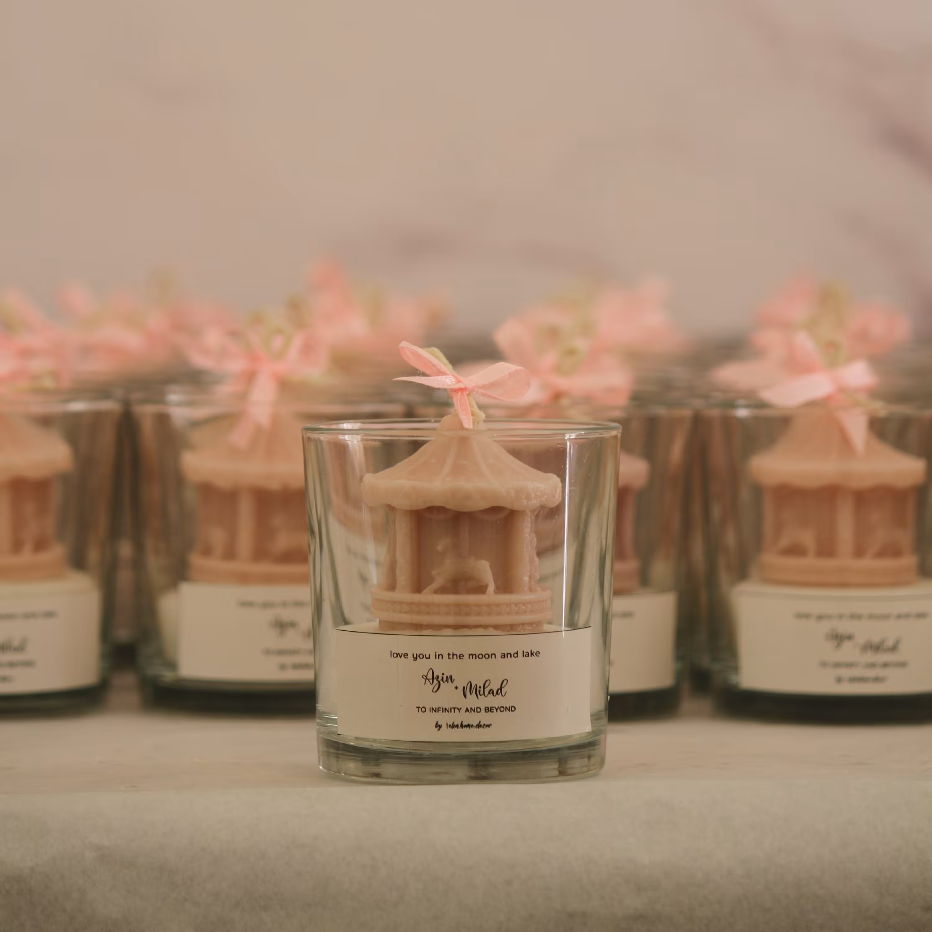 شمع شیشه ای کاروسل ، گیفت عروسی