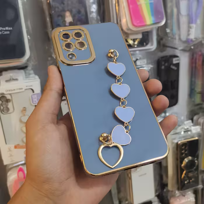 گارد - قاب - کاور مای کیس به همراه آویز قلبی (فیلی) مناسب برای سامسونگ Samsung Galaxy M33(m33) 