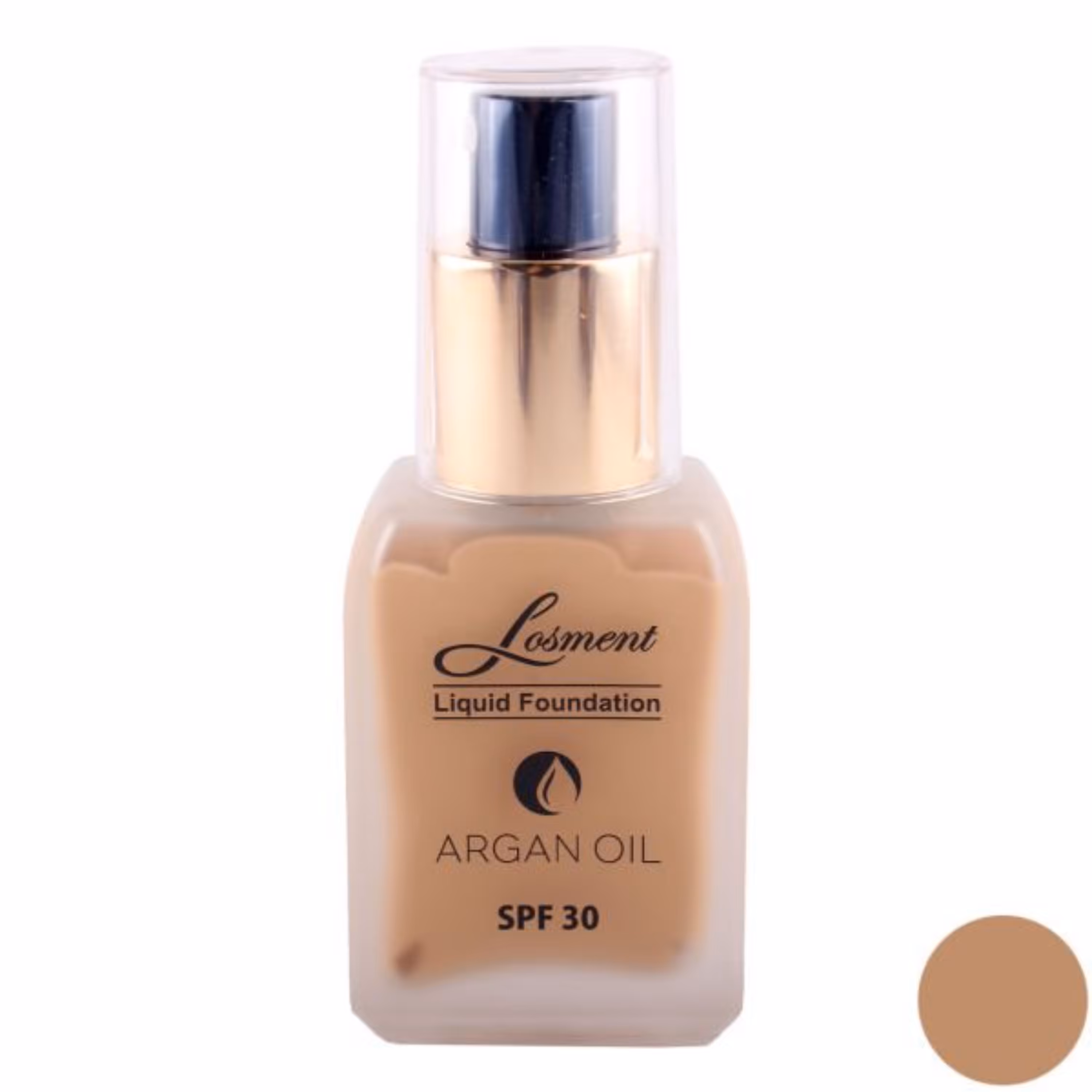 کرم پودر پمپی حاوی روغن آرگان و آلوئه ورا لوسمنت SPF30  شماره 206