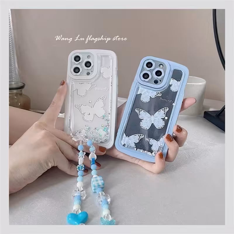 قاب زیبا طرح پروانه آکواریومی در دک رنگ جذاب