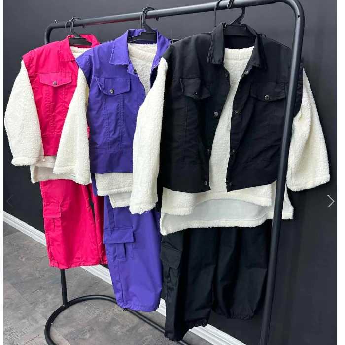 سه سه تیکه دورس تدی و شلوار کارگو و وست با قیمت استثنایی(تعداد محدود قبل از سفارش موجودی بگیرید)