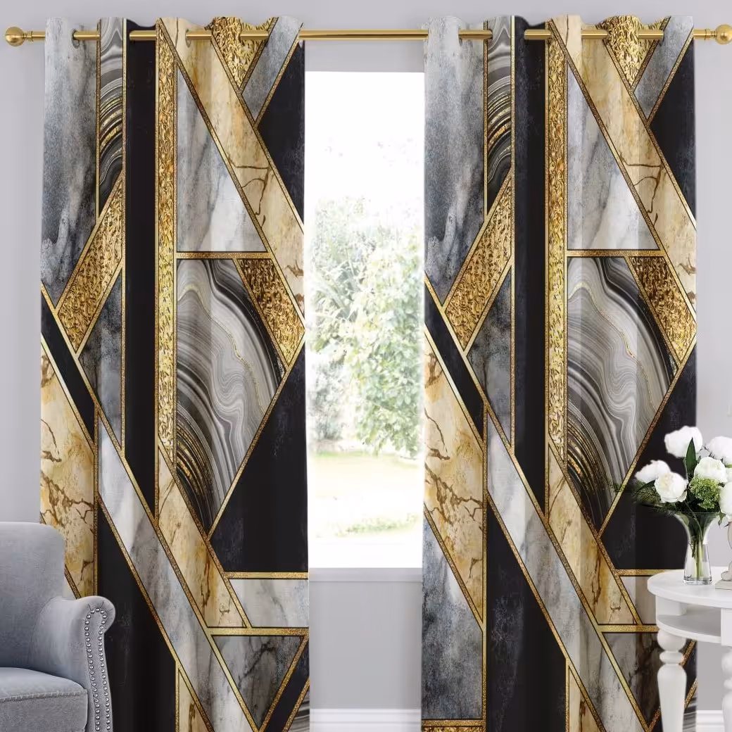 پنل پرده هازان چاپی پانچی