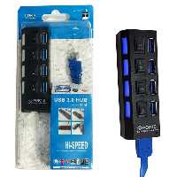 هاب 4 پورت USB3.0 کلیدار پک آبی LH