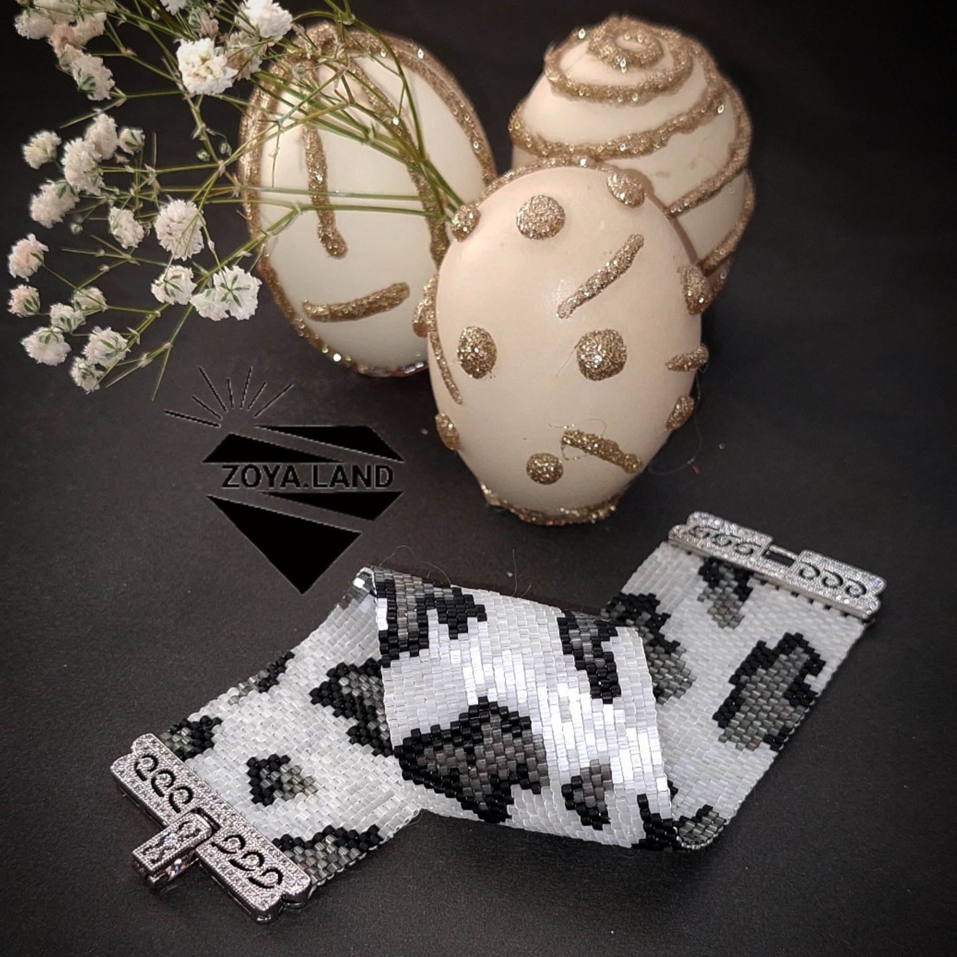 دستبند میوکی طرح پلنگی