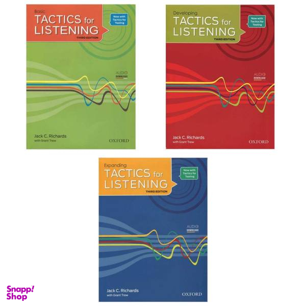 کتاب Tactics for Listening 3rd / اثر Jack C Richards انتشارات اکسفورد 3جلدی